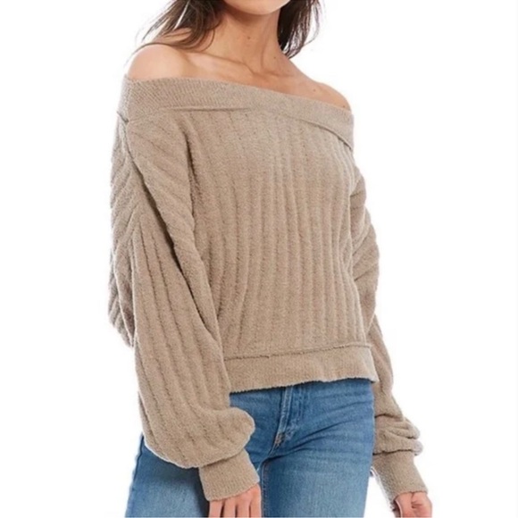 Free People Women's Cabin Fever Pullover. Gray/Tope Color. Size XS - Picture 3 of 15